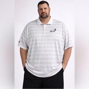 Nike Dri-Fit Philadelphia Eagles NFL On Field Polo 4XL White Striped